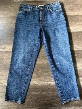 MNG Newmom Straight-leg Blue Wash Jeans